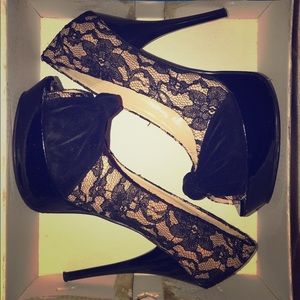 Lace heels